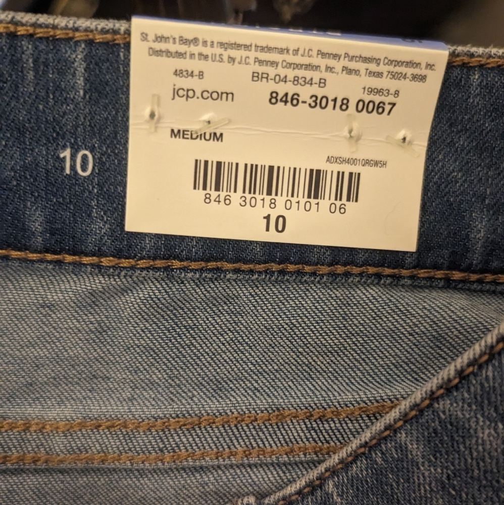 NWT 🏷️ St John's Bay Women's Jeans Sz 10 Straight Leg - Picture 6 of 6